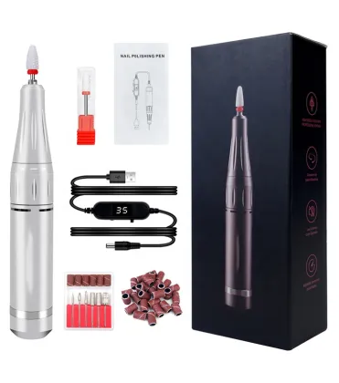 Rechargeable Acrylic Nail Drill 35000 rpm Portable Cordless Nail Drill Machine