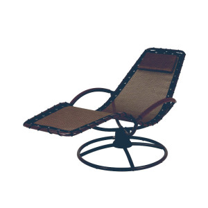 steel textilene swivel chair