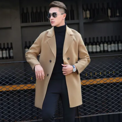 Men's Cashmere Pea Coat