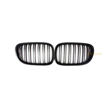 F01 Front Bumper Grille Double Salt Gloss Black for BMW 7 Series F01 2008-2012 Body Kit