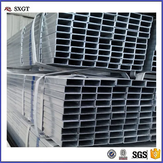 Chinese Factory Directly 50x100x0.8mm Pre-Galvanized Steel Rectangular Tube