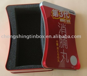 Irregular Shape Health care tin box