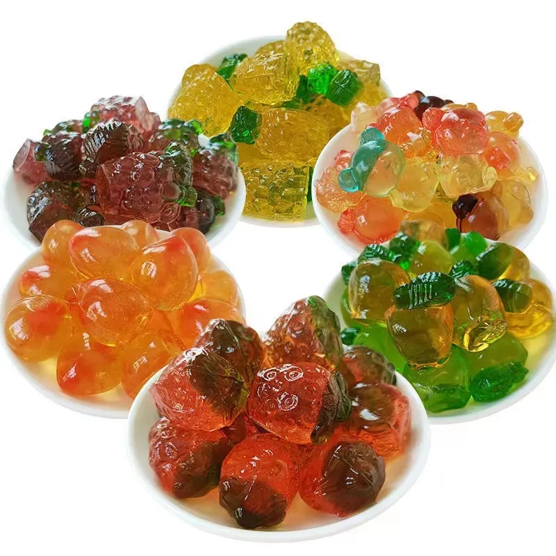 OEM/ODM Cube Shape Jelly Candy Gummy Sour Sweet Halal Soft Mix Fruity Gummy Candy