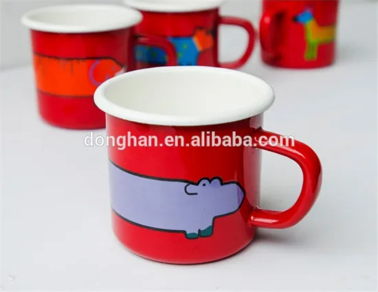 red color ceramic mug