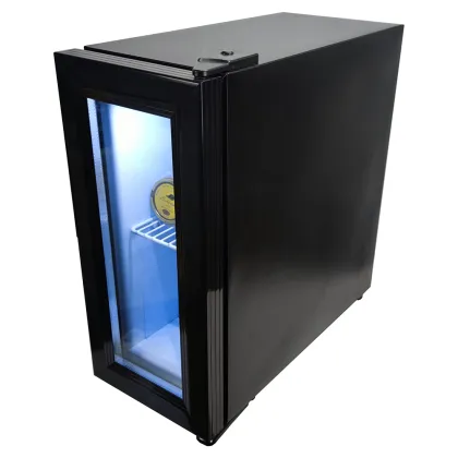 Caviar Fridge: Glass Door Mini Refrigerator