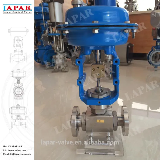 LAPAR DN15 PN16 sliding stem pneumatic control valves