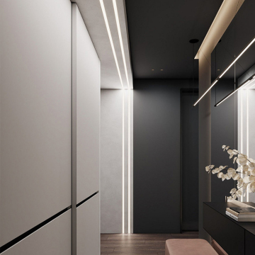 Aluminum Underground Hoisting LED Strip Light for Business Offices