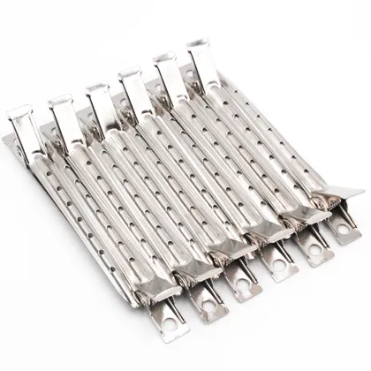 Duck Beak Side Clip Crocodile Stainless Steel Hair Grip