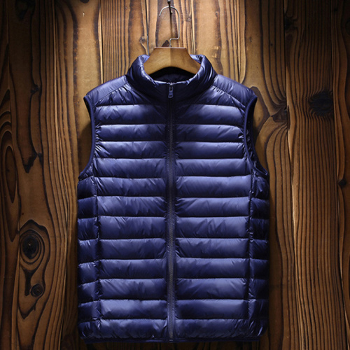 Sleeveless Stand Collar Duck Down Jacket