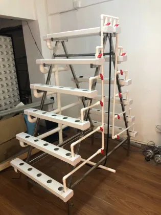PVC Channel Hydroponic NFT Systems for Leafy Vegetable Growth