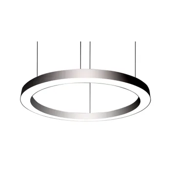 2025 Modern Round Black Powder Coat LED Circular Light