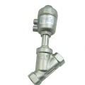 DKV Stainless Steel DN 15 Pneumatic Threaded Angle Valve 2 Way 2 Position