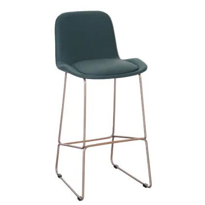 Golden Leather Bar Stool Furniture