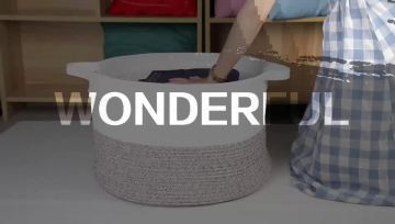 Laundry  Bread Storage Basket with Long Handles