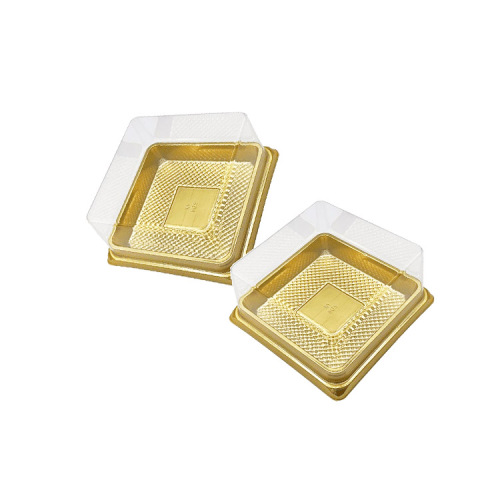 Recyclable Clear Transparent Plastic Square Cake Boxes