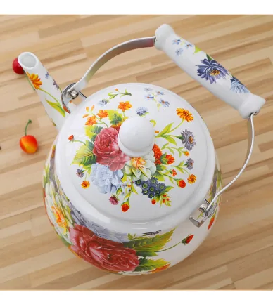 5L Pear Shape Cookware Kettle Tea Pot Enamel Kettle for Mare′s Milk