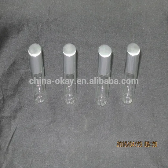 Roll on glass bottle 5ml/glass bottle with plastic roll on /roll on bottle with aluminium caps