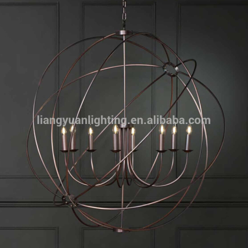 8 light Sphere Pendant Lighting Lamp Modern Industrial Chandelier Vintage Hangout Lighting