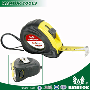 Double-Stop Measuring Tape with Rubber-coated case
