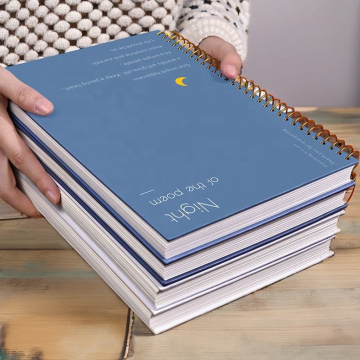 Promotion School Thick Custom Hardcover A5 Spiral Bound Notebooks