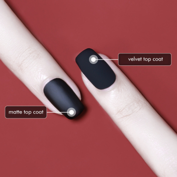 Wholesale 1 kg UV LED Gel Nail Polish Top Coat - Aurora Soft Texture Matte Velvet Non-Wipe Shine