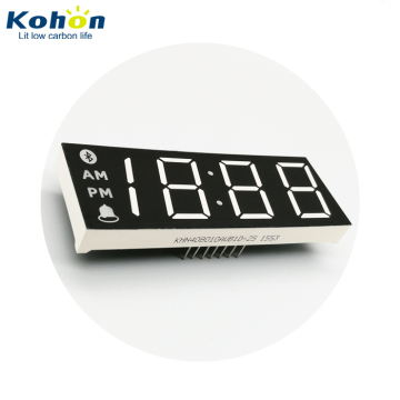 Custom Dual Color Blue White 0.8 Inch 4 Digit 7 Segment LED Display for Alarm Clocks
