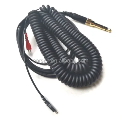 Hot Sale Audio Cable: Durable 3.5mm & 6.5mm Plugs Replacement Spring Coil Cable for Sennheiser Headphones and Earphones