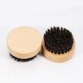 Portable Men Wooden Round Handle Face Hair Mustache Beard Shaving Brush Comb
