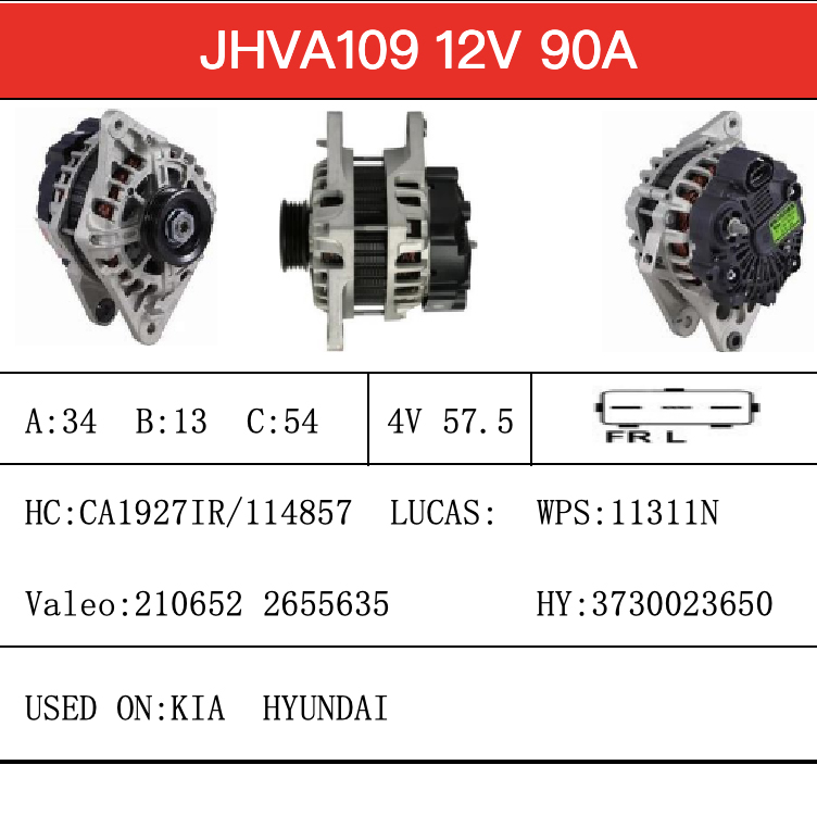 Alternator-Catalogue-JHVA109-X