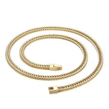 KALEN 650mm Fashion Gold/Silver/Black Stainless Steel Cuban Chain Link Necklace