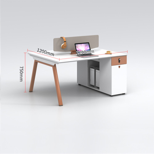 Белый стальной 4-местный современный мобильный настольный шкаф