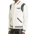 Custom White Men's Baseball Jacket