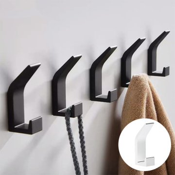 1PC Wall Mounted Bathroom Towel Hook Coat Hooks Hanger Single Decorative Bag Key Hat Clothes Rack