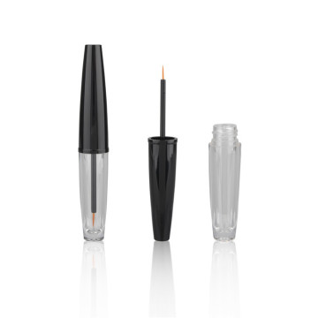 Wholesale Free Sample Black Transparent Plastic Eyeliner Tube with Brush