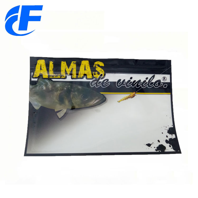 Customized Printed Soft Plastic Fishing Lures Packaging Bags