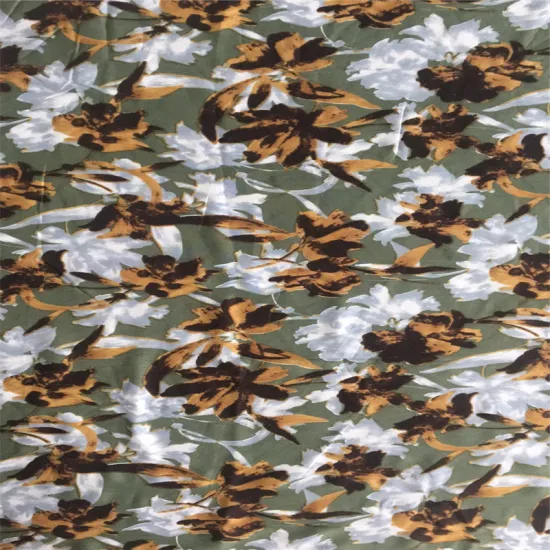 Rayon Big Floral Print Fabric