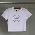 Custom Katoen Solid Color Dames T-shirts