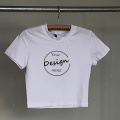 T-shirt da donna in cotone personalizzato in cotone