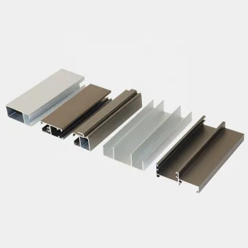 Aluminum Profiles Line 50 and Line 25 for Windows, Doors, Curtains, Walls, Furniture, and Cabinets in Anodized Silver, Bronze, and Matt Finish