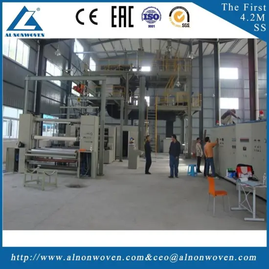 Low price AL-3200 S 3200mm nonwoven machine made in China