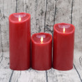  Flameless Pillar Candles Colored Electric Led Flameless Pillar Candles Set Factory