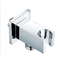 Válvula de ángulo de parada de inodoro de control automático de agua de baño de latón con soporte de cabezal de rociador de ducha