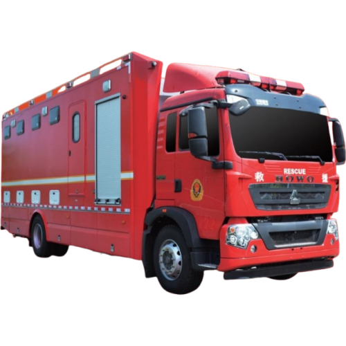 Fire emergency toilet vehicle