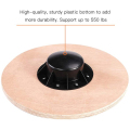 OEM Round Curvy Curvy Yoga Wobble Wood Balance Board