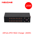 20-Port 4PD+16QC Charger 400W