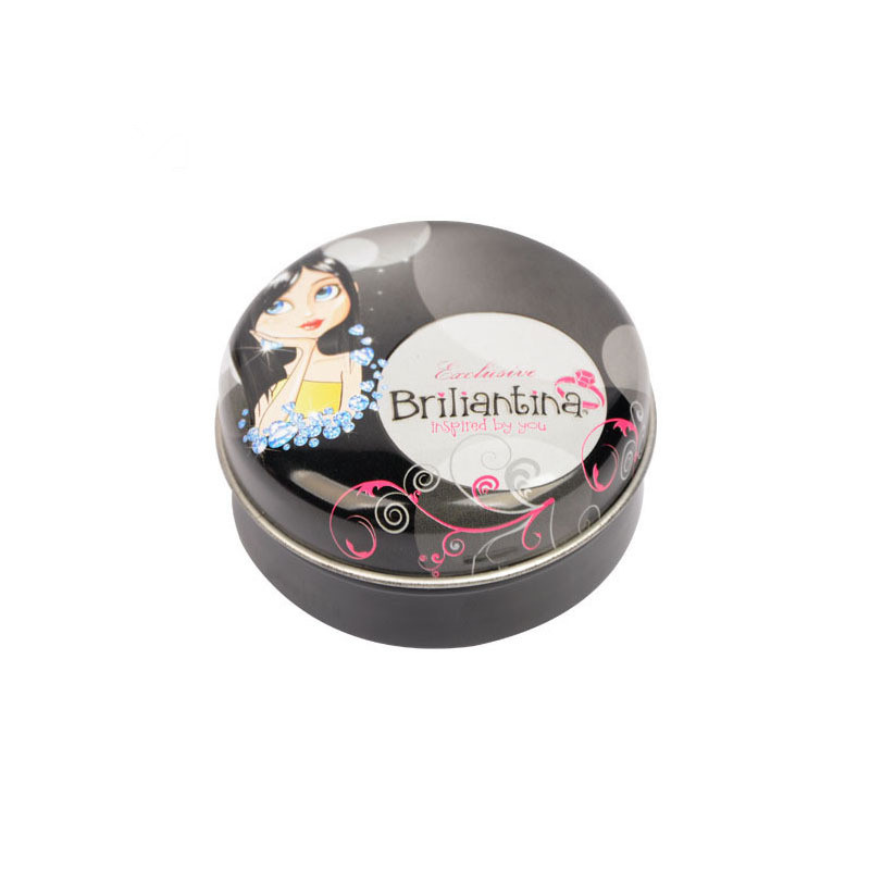 Small Round Make up Metal Tin Box