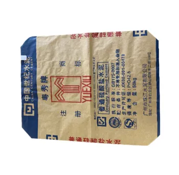 Triple kraft paper square valve bags