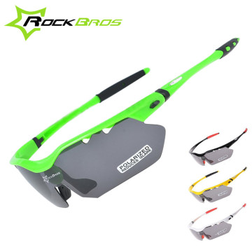 Hot! RockBros Polarized Cycling Sun Glasses Outdoor Sports Bicycle Glasses Bike Driving Sunglasses TR90 Goggles Eyewear 5 Lens