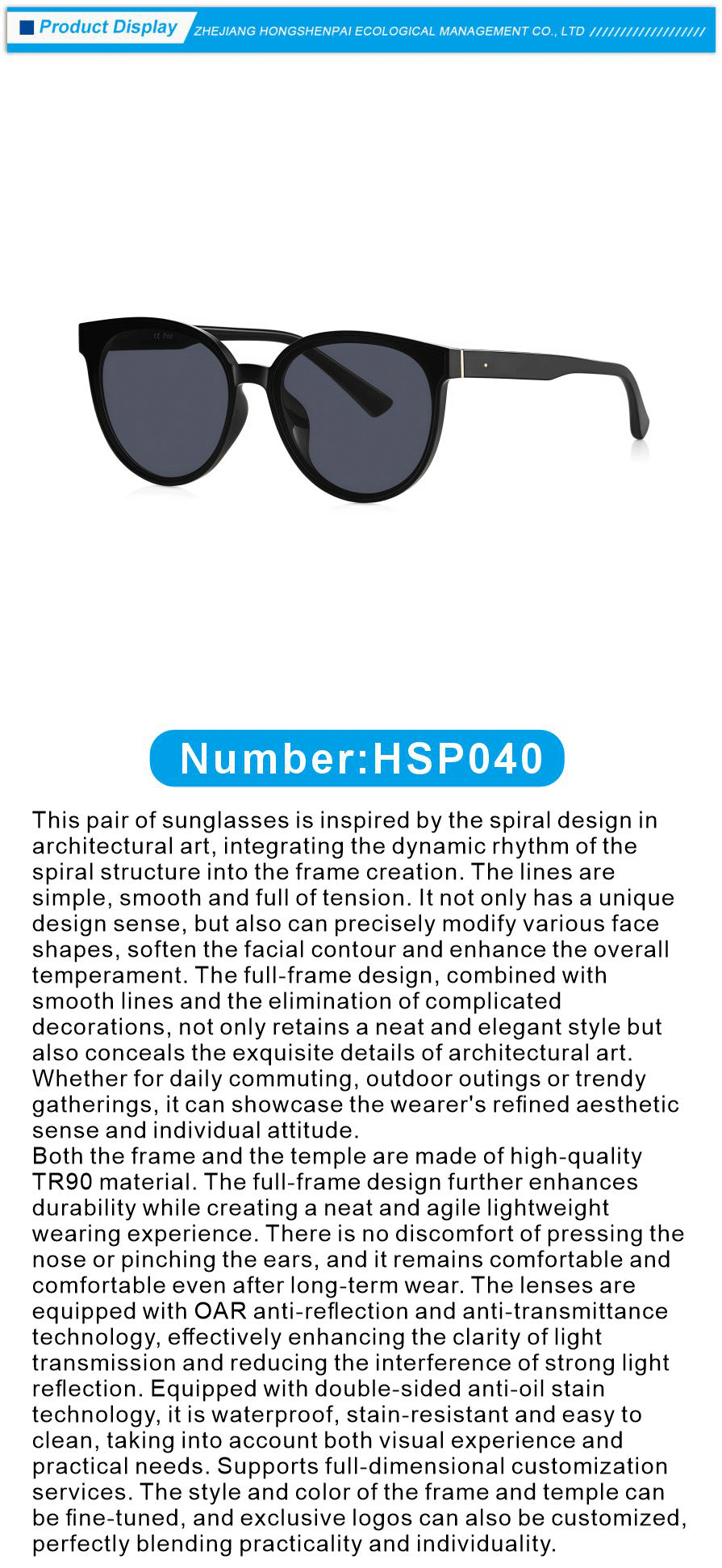 TR90PC Sunglasses for Women