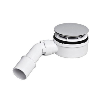 Jutye PVC Compression Shower Drain 4-1/4 Round Grid Cover